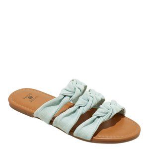 Maddie Knotted Sandal Green - Shade and Shore 6